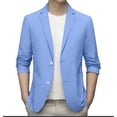 thumbnail image 2 of Rinsvye Spring Summer Men's Lightweight Jacket Suit for Men Summer Suit Jacket Casual Suit Men Stretch Slim Fit Button Casual Suits for Men Sport Coats, 2 of 3