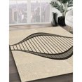 thumbnail image 3 of Ahgly Company Tapis d'Intérieur Lavables à la Machine, Carrés, Style Transitionnel, Mocassin Beige, Tapis de Zone, 4 Pieds Carré, 3 of 7