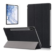 Tasnim Folio Case for Samsung Galaxy Tab S10 Lite/ S10 FE/ S9 FE 5G 10.9 Inch/Tab S9 11 Inch Case With Screen Protector Multi-Angle Viewing Protective Cover - Black