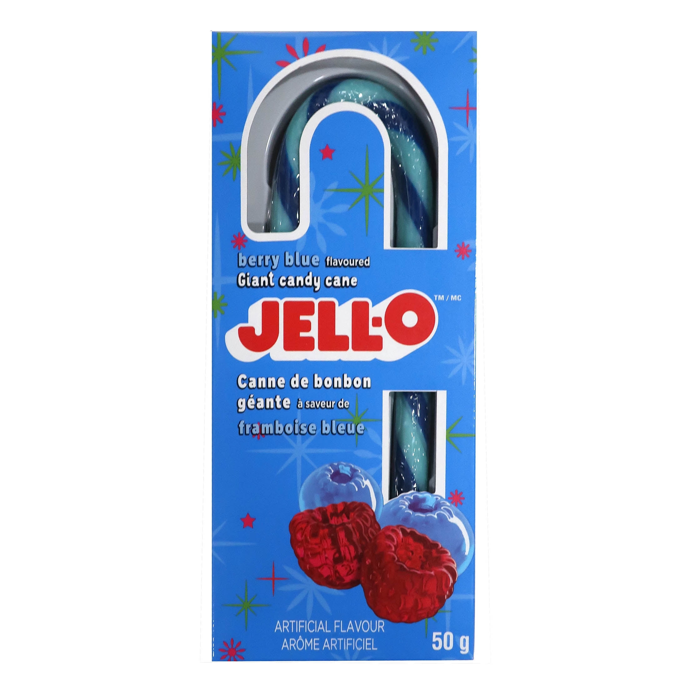 Jell-O Giant Candy Cane Berry Blue