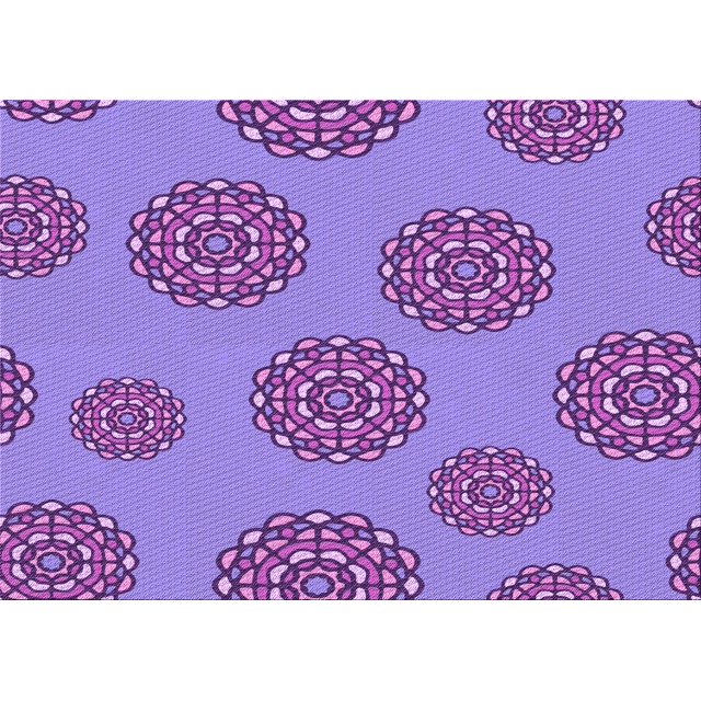 Ahgly Company Machine Washable Indoor Rectangle Transitional Bright Lilac Purple Area Rugs, 2' x 4'