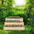 thumbnail image 3 of Costway Jardinière Surélevée en Bois à 3 Niveaux, Bac de Plantation Surélevé, Kit de Jardinage Extérieur, 3 of 10