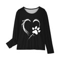 thumbnail image 3 of Birdeem Chemises à Manches Longues pour Filles Chemises à Manches Longues Imprimés Mignons Col Rond Hauts Blouses Décontractées Habillées Vêtements Chemises à Manches Longues pour Filles, 3 of 4