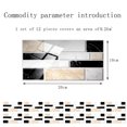 thumbnail image 4 of CAROOTU 3D Tile Backsplash Stickers Waterproof Self-Adhesive Peel Creative Home Beautification Designed for, 4 of 7