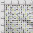 thumbnail image 1 of oneOone Georgette Viscose Fabric Triangle Ikat Print Sewing Fabric BTY 42 Inch Wide, 1 of 4