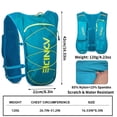 thumbnail image 3 of AONIJIE Sac à Dos d'Hydratation de Course avec Vessie de 1,5 L, Gilet d'Hydratation Ajustable et Léger pour la Randonnée, le Cyclisme, la Course, le Marathon, 3 of 5