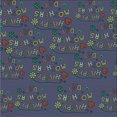 thumbnail image 1 of Ahgly Company Machine Washable Indoor Square Transitional Plum Purple Area Rugs, 4' Square, 1 of 7
