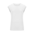 thumbnail image 3 of AherBiu Hauts d'Été pour Femmes à Manches Cap, Haut Basique, T-Shirts, Chemises, Confortable, Couleur Unie, Blouse à Col Rond, 3 of 6
