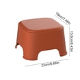 thumbnail image 3 of Space-Saving Plastic Stool with Anti-Slip Surface & Stackable - Home Mini Seat for Indoor Outdoor Use in Bathroom Camping Kitchen Multi-Purpose, 3 of 6