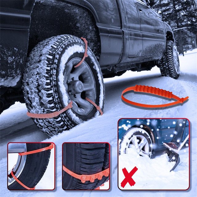 XZNGL Plastic Non-Slip Cable Tie For Car Tires On Snow And Mud Car Off-Road Vehicle