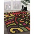 thumbnail image 3 of Ahgly Company Tapis Rectangulaire Lavable en Machine Intérieur Rouge Nuit, 5 Pieds x 7 Pieds, 3 of 7