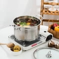 thumbnail image 4 of Shisuyan Stainless Steel Soup Pot Multifunctional Pot Practical Hot Pot with Glass Lid, 4 of 9