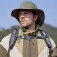 thumbnail image 4 of YIMWNYI Chapeau de Soleil pour Homme d'Extérieur, Chapeau de Pêche en Nylon Respirant avec Courroie Ajustable, Protection UV, Pliable, Léger pour la Randonnée, le Camping, l'Alpinisme et les Activités de Plein Air, 4 of 7