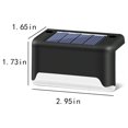 thumbnail image 3 of Dvkptbk Solar Light Solar Decks Lights Fence Post Lights Outdoor Lighting Garden Decorative Warm Light- Permanent All Night (4Pack) Lighting & Ceiling, 3 of 8