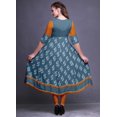thumbnail image 4 of Bimba Kurti Longue Imprimée pour Femmes Robe Anarkali Indienne Haut Tunique Décontracté, 4 of 5