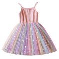 thumbnail image 2 of LOVZFMLL Jupe Princesse en Dentelle Sans Manches à Volants et Col Rond Brodé pour Filles Été, 2 of 7