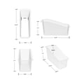 thumbnail image 2 of Storex Large Plastic Book Bin, Desktop Organizer for Classrooms, Offices, and Home Storage, Clear, 2 of 3