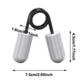 thumbnail image 3 of TIELUTT Aluminum Alloy Grip Strength Device Lightweight Hand Strength Finger Strength Device Yoga Mat Strap D Ring Yoga Bolster Rectangular Organic Door Stretch Strap for Splits Yoga Wheel Set Cork Yo, 3 of 5