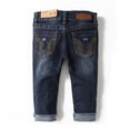 thumbnail image 2 of KIDSCOOL SPACE Baby Girl Boy Elastic Band Inside Ripped Denim Pants,3-4 Years, 2 of 6