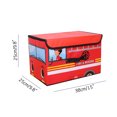 thumbnail image 4 of Couvercle de Coffre pour Jouets pour Enfants avec Couvercle Rabattable, Rangement Pliable pour Salle de Jeux et Garde-Robe, 4 of 4
