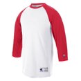 thumbnail image 1 of Champion T-Shirt de Baseball Raglan pour Homme, P, Blanc/écarlate, 1 of 2