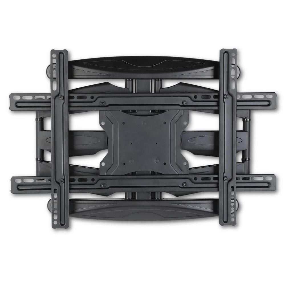 Techly Support mural orientable pour téléviseur LCD/LED de 40" à 80" - Inclinaison de +12°/-2° - VESA jusqu'à 600x400 mm - Capacité de charge jusqu'à 50 kg - Noir