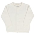 thumbnail image 1 of LSLJS Cardigans en Coton pour Nouveau-Nées Filles, Chandail à Manches Longues à Col Ras du Cou, Chandails à Boutons pour Tout-Petites Filles, Entrepôt ( 12-18 Mois, Blanc ), 1 of 2