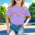 thumbnail image 1 of T-shirts Graphiques Tendance pour Filles Manches Courtes Décontractées pour Usage Quotidien et Activités Extérieures, 1 of 3
