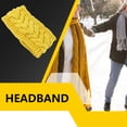 thumbnail image 2 of Bandeau d'Hiver pour Femmes Élasticité Tête Chaude Bandeau Épais Est pour Dames Cache-Oreilles Style Simple Accessoires pour Cheveux pour Femmes Jaune, 2 of 6