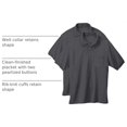 thumbnail image 4 of Hanes Mens CottonBlend EcoSmart Jersey Polo With Pocket 2-Pack, 3XL, 4 of 7