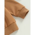 thumbnail image 4 of Kmbangi Baby Boys Long Sleeve Crew Neck Sweatshirt with Elastic Waist Sweatpants Infant Spring Fall Clothes, 4 of 8