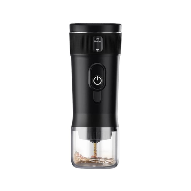 Cafetière Portable Petite Machine à Espresso DC12V Cafetière de Voyage pour Voiture Extérieur Camping Randonneur Légère, VR, Randonnée, Bureau