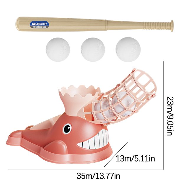 XZNGL Childrens Foot Step Ejection Training Baseball Set Parent Child Indoor and Outdoor Sports Automatic Baseball