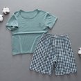 thumbnail image 2 of Zpanxa Ensembles Assortis pour Filles Ensemble de Pyjama Mince à Manches Courtes Tenue d'Intérieur Ensemble de Climatisation 3 Ans, 2 of 7