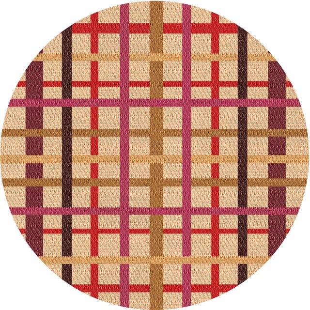Ahgly Company Tapis Rond Lavable en Machine Intérieur Transitionnel Jaune Orange, 3 Pieds Rond