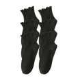 thumbnail image 2 of ylioge Ruffle Crew Socks for Women 3 Pack Cute Solid Comfort-Cotton Basic Boot Sock Sales, 2 of 3