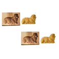 thumbnail image 1 of Oleegame 2PC Cookie Mold DIY Baking Moulds Wooden Cookie Cookie Moulds Embossing Craft Decorative Baking Tools For Christmas Thanksgiving Christmas Kitchen, 1 of 5