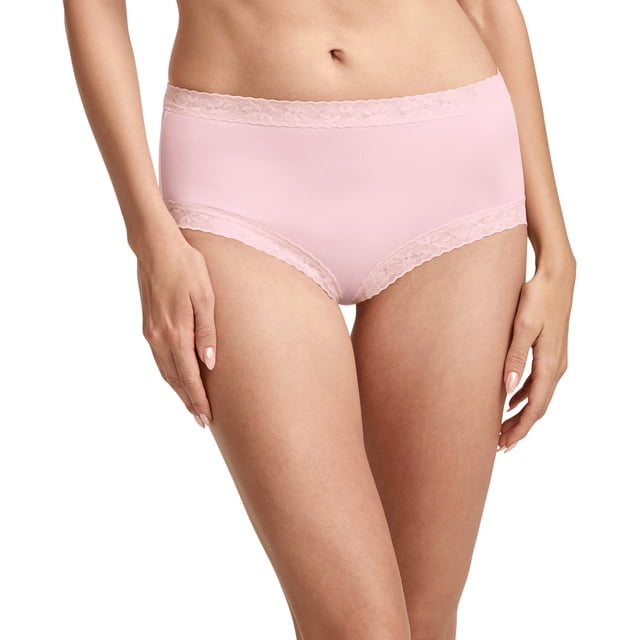 Jockey Culotte en Microfibre à Dentelle Extensible Douce pour Femmes