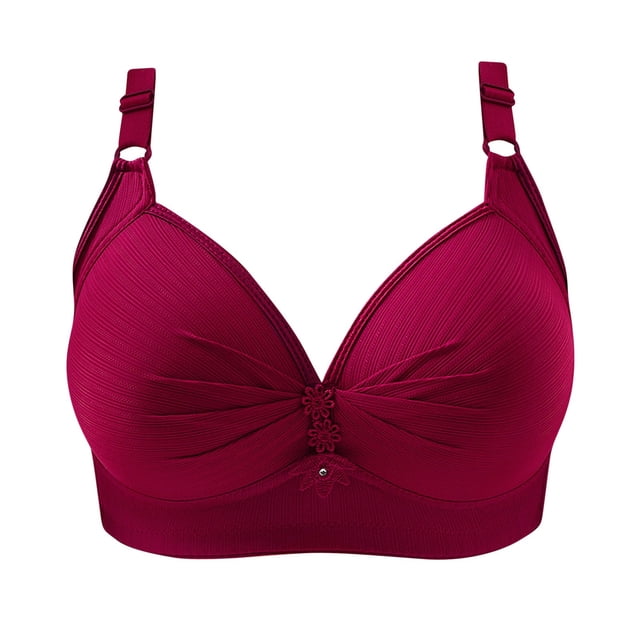 Yuzhih Everyday Bras for Women No Underwire Seamless Full Coverage Wireless Non-padded Plus Size Bralettes