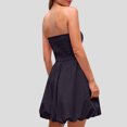 thumbnail image 4 of Ovzne Robes pour Femmes Robe de Plage Mode pour Dames Robe Sans Manches Robe Unie avec Poches Robe Courte Mini Robes Robe d'Été Liquidation, 4 of 7