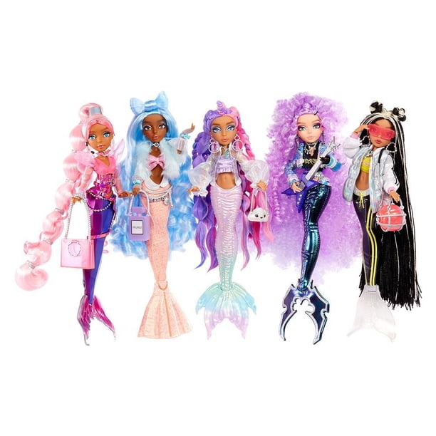 Mermaze Mermaidz Color Change Shellnelle Mermaid Fashion Doll with