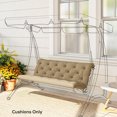 thumbnail image 2 of Outsunny Coussins de Remplacement pour Balançoire de Banc d'Extérieur à 3 Places, 2 of 10