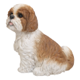 thumbnail image 2 of Hi- Line Gift 87762-BR Shih Tzu Sitting Brown/White Dog Statue, 2 of 5