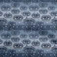 thumbnail image 1 of oneOone Georgette Viscose Navy Blue Fabric Conversational Eye Craft Projects Decor Fabric Printed By The Yard 42 Inch Wide, 1 of 4