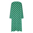 thumbnail image 3 of Erwazi Chemises de Nuit pour Femmes Maxi Col Rond Manches Longues Vêtements de Nuit Confortables Imprimé Ample Doux Décontracté Robe de Nuit Confortable, 3 of 5