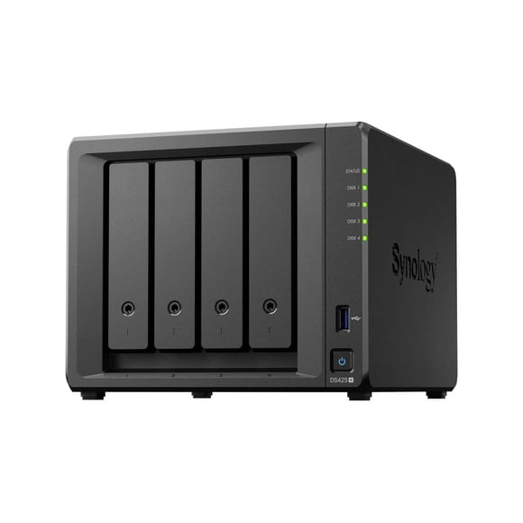 Synology Disk Station DS425+ - NAS server - 4 bays - SATA 6Gb/s - HDD - RAID JBOD, 0, 1, 5, 6, 10 - RAM 2 GB - Gigabit Ethernet / 2.5 Gigabit Ethernet - iSCSI support