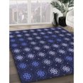 thumbnail image 3 of Ahgly Company Tapis d'Intérieur Lavable en Machine Carré Transitionnel Bleu Nuit, 5 Pieds Carré, 3 of 7