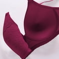 thumbnail image 3 of WRKEKC Wireless Back Closure Bra Textured Design Breathable Comfort Support Lightweight T-Shirt Bra for Women Everyday Wear, 3 of 4