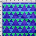 thumbnail image 4 of oneOone Georgette Viscose Blue Fabric Geometric Sewing Craft Projects Fabric Prints By Yard 42 Inch Wide, 4 of 4