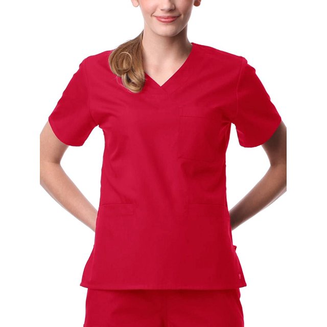 Liquidation core par maevn Haut d'Uniforme Sportif à Col en V Uni pour Femmes